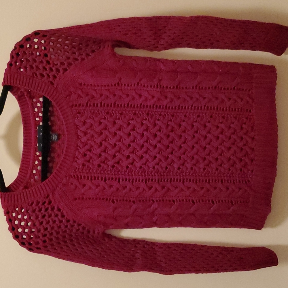 American Eagle Outfitters Red Crew Neck Sweater